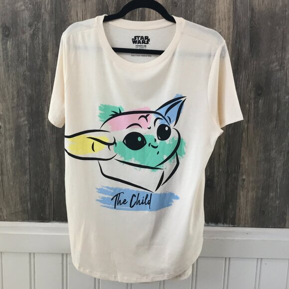 Star Wars The Child cream t-shirt size XXL - Picture 1 of 3